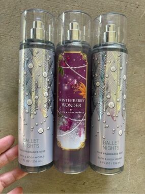 Bath & Body Works Body Bundle Ballet Nights Winterberry Wonder Mist Fragrance